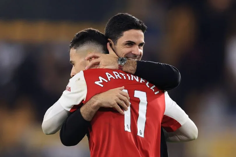 Gabriel Martinelli saat masih membela Arsenal