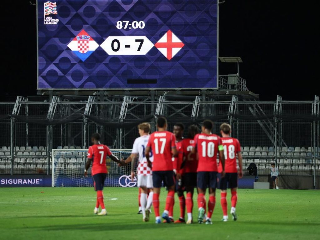 Inggris Hancurkan Kroasia 7-0, Luka Modrić Jadi Sorotan