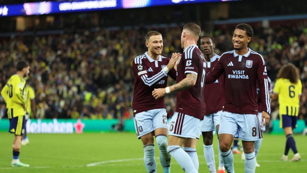 Aston Villa menang 6-0 atas Fenerbahce di Liga Champions