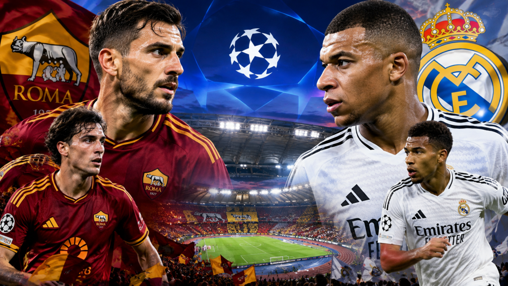 AS Roma vs Real Madrid: Duel Panas UEFA Champions League